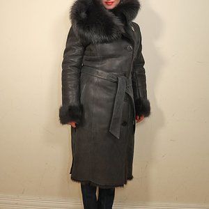 Fur and Leather Winter Coat